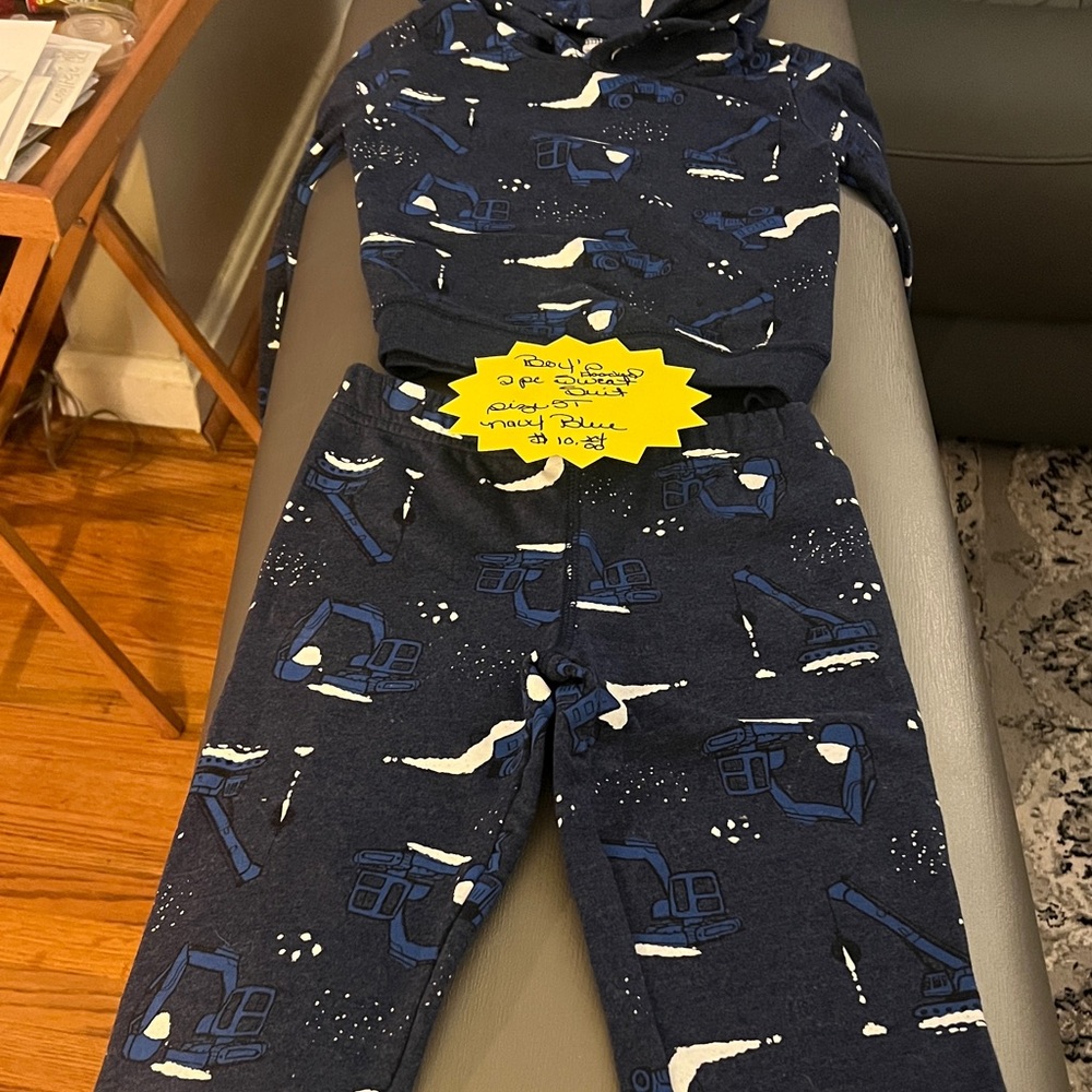 Navy Blue 2 pc sweatsuit Set